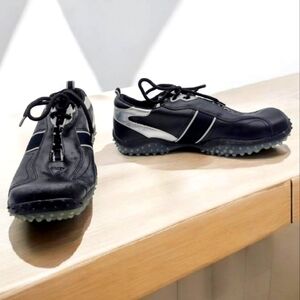 Soho Men's Black and Silver Athletic Shoes Spike Soles Sz 9.5 NWT